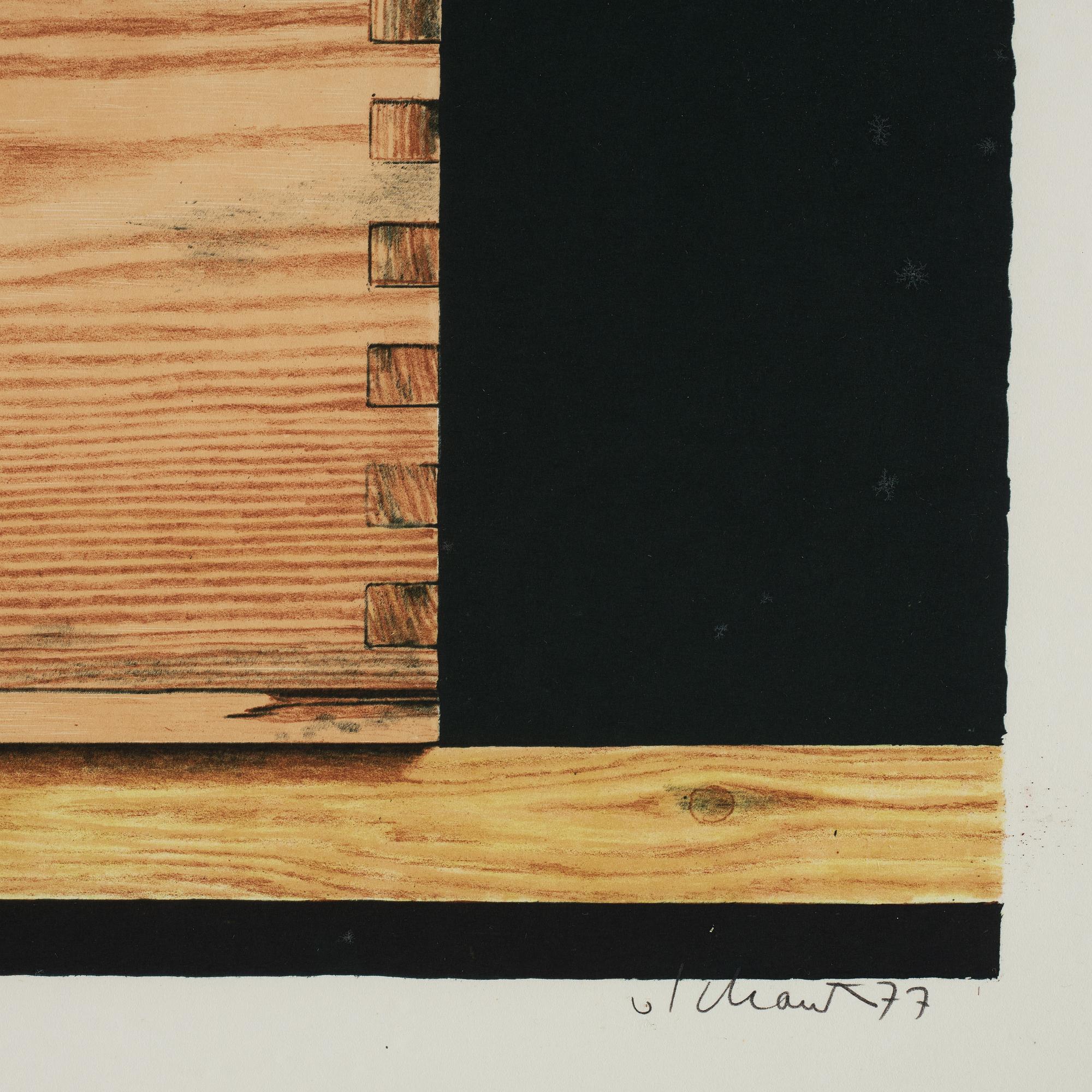 Philip von Schantz, lithograph in color, signed, trial proof, dated -77.