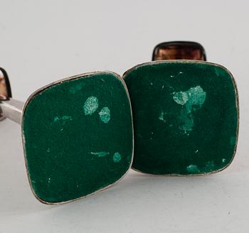 LJUSSTAKAR, 1 par, silver, Göthlin, Tesi, Stockholm 1960.