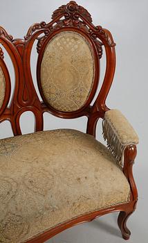 SOFFA, nyrokoko, 1800-talets andra hälft.