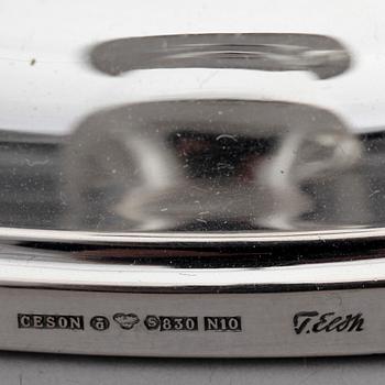 LJUSSTAKAR, 4 st, silver, Tore Eldh, Ceson, Göteborg. bla 1987.