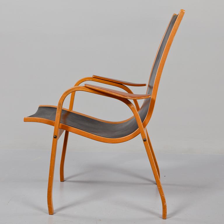 KARMSTOL, "Båge", Yngve Ekström, ESE Möbelfabrik, 1900-talets mitt.