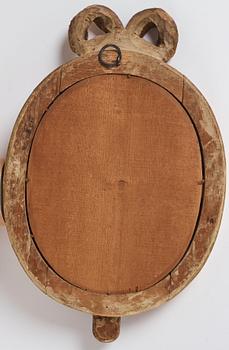 A Gustavian giltwood one-light girandole mirror by J. Åkerblad (master 1756-1799).