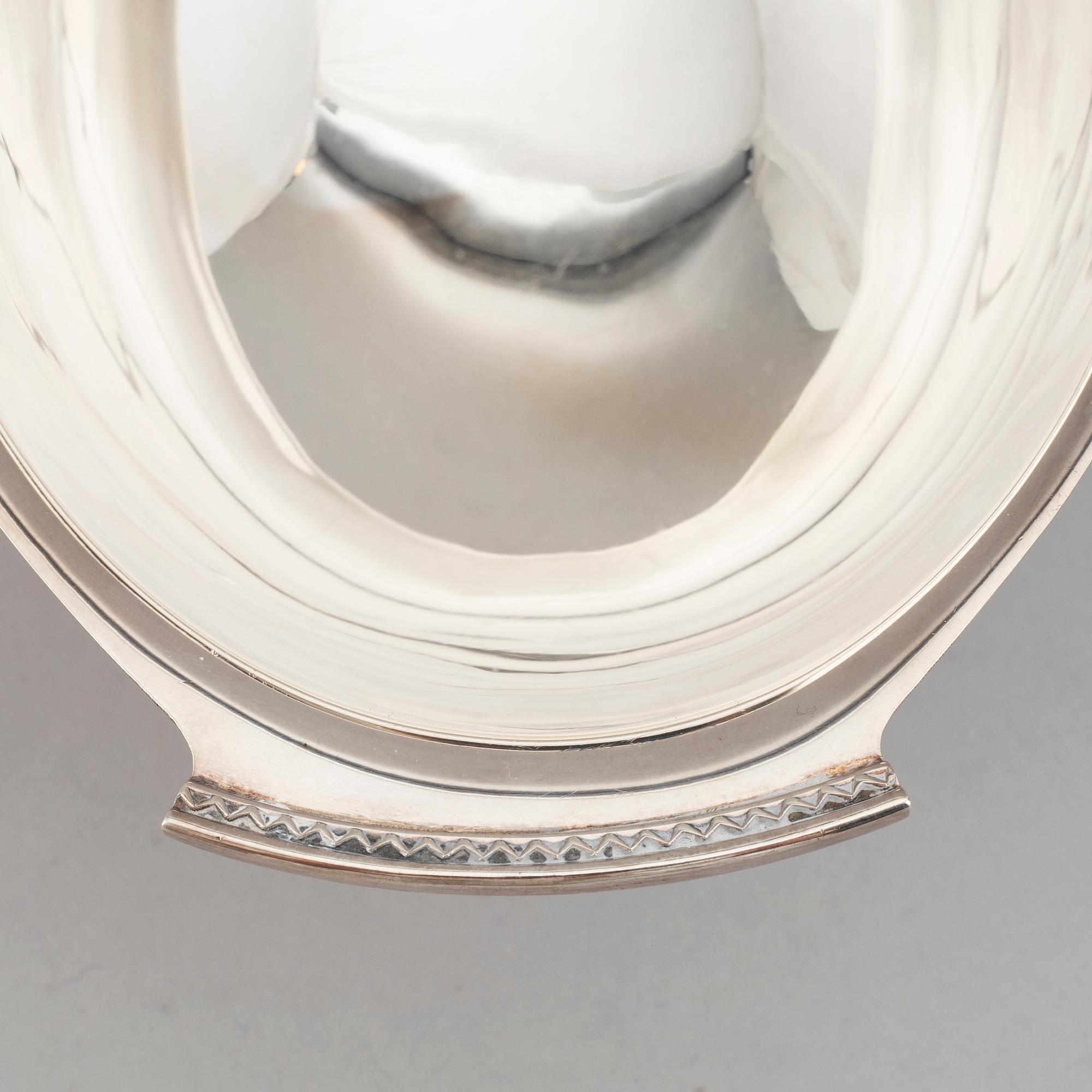 VERA FERNGREN, bowl, silver, GAB, Stockholm 1966.
