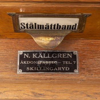 An oak file cabinet, first half of the 20th century.