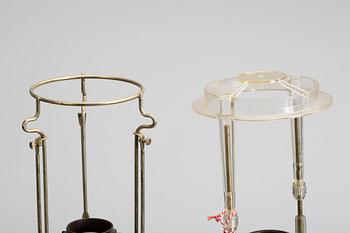 BORDSLAMPOR, ett par, lergods, Italien för Bergboms.