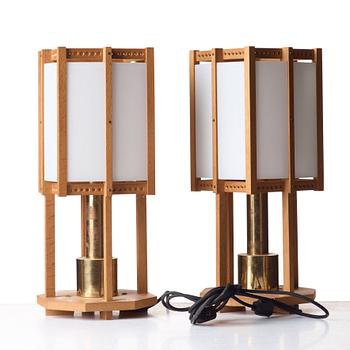 John Kandell, a pair of ceiling or table lamps, Sweden 1950´s.