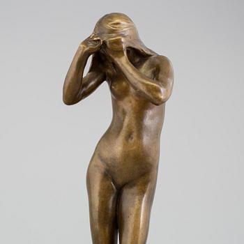 CARL ELDH, SCULPTURE, bronze, signed and dated 1900.