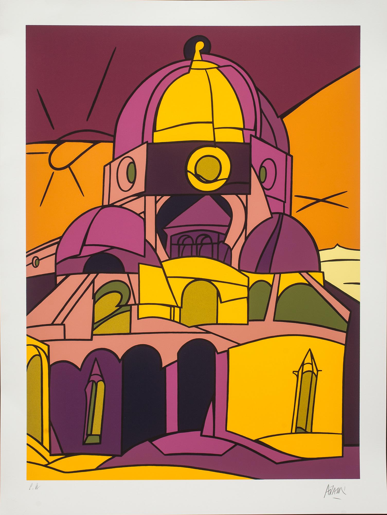 VALERIO ADAMI, färgserigrafi, signerad och numrerad e.a.