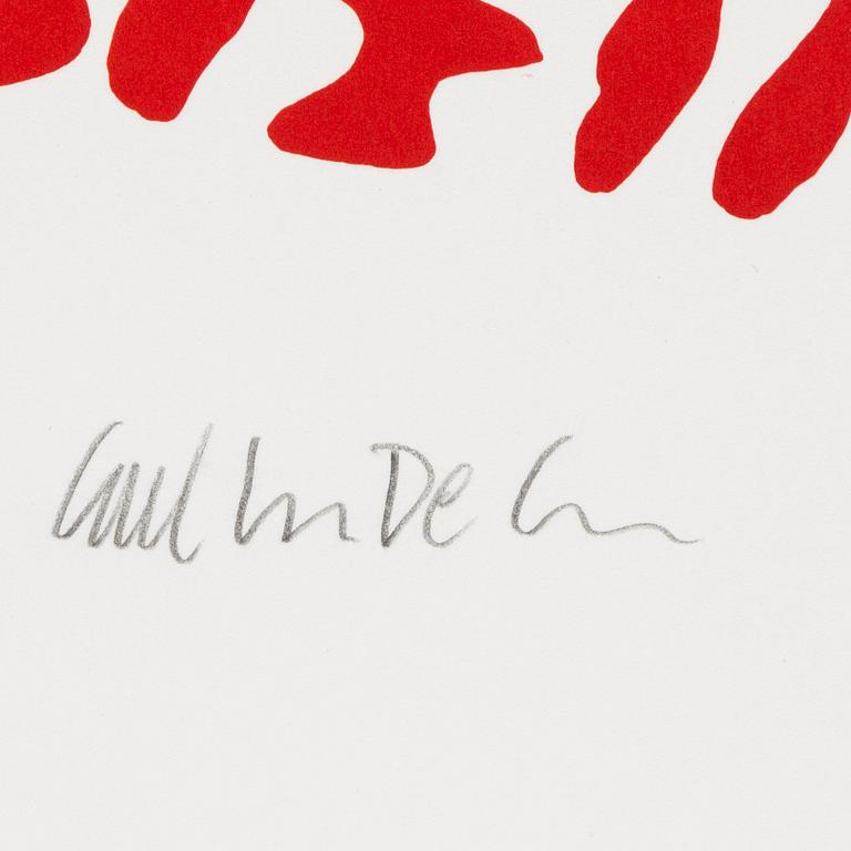 Carl Johan De Geer, färglitografi, signerad 6/90.