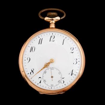 FICKUR, 14 k guld, omkring år 1900.
