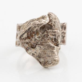 Olle Ohlsson, a ring, silver, Stockholm 1967.
