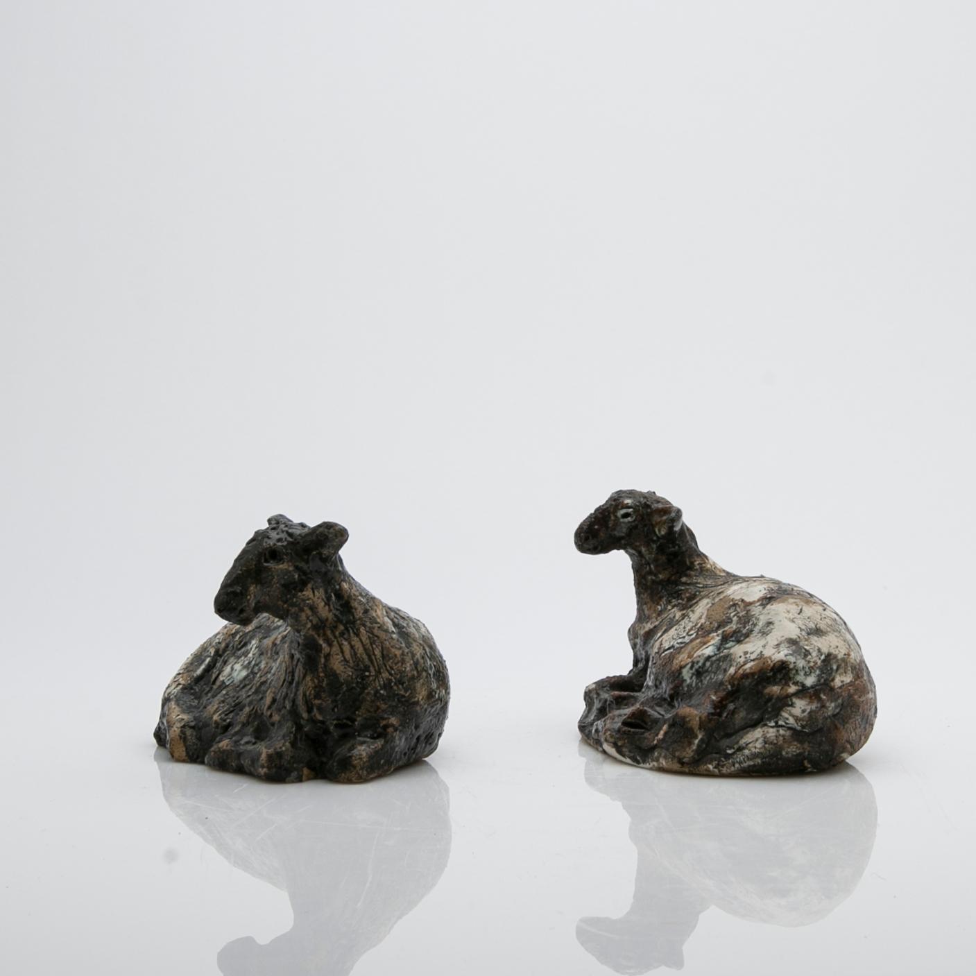 Henrik Allert, Sculptures, 2, ceramic, sheep.