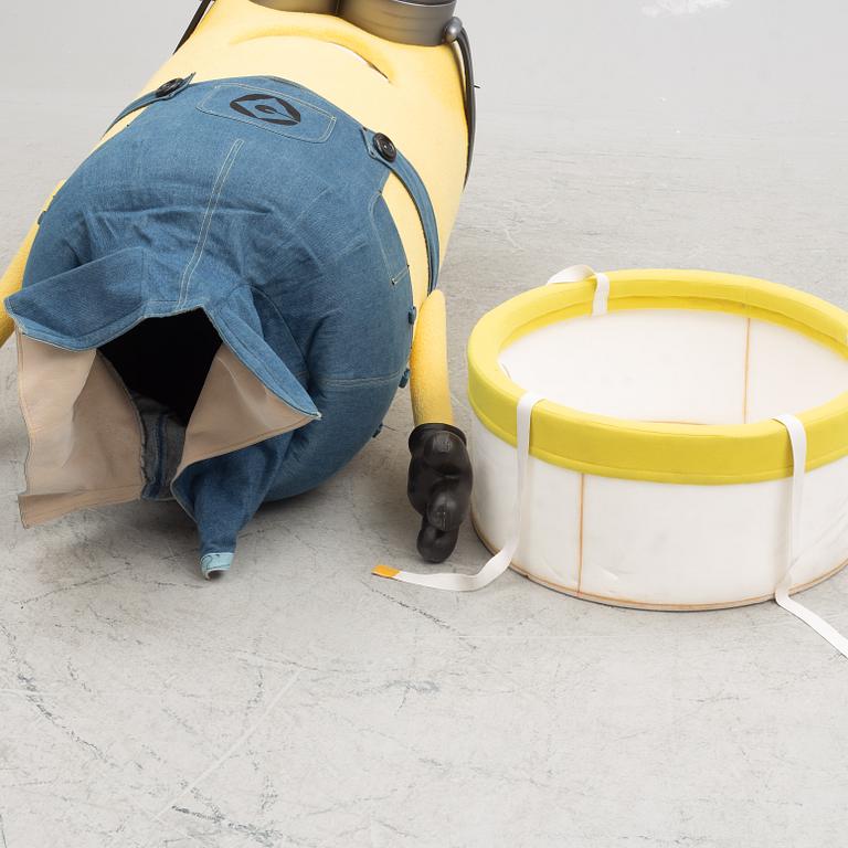 A pair of "Minions" costumes by Custom Characters for Universal Studios.