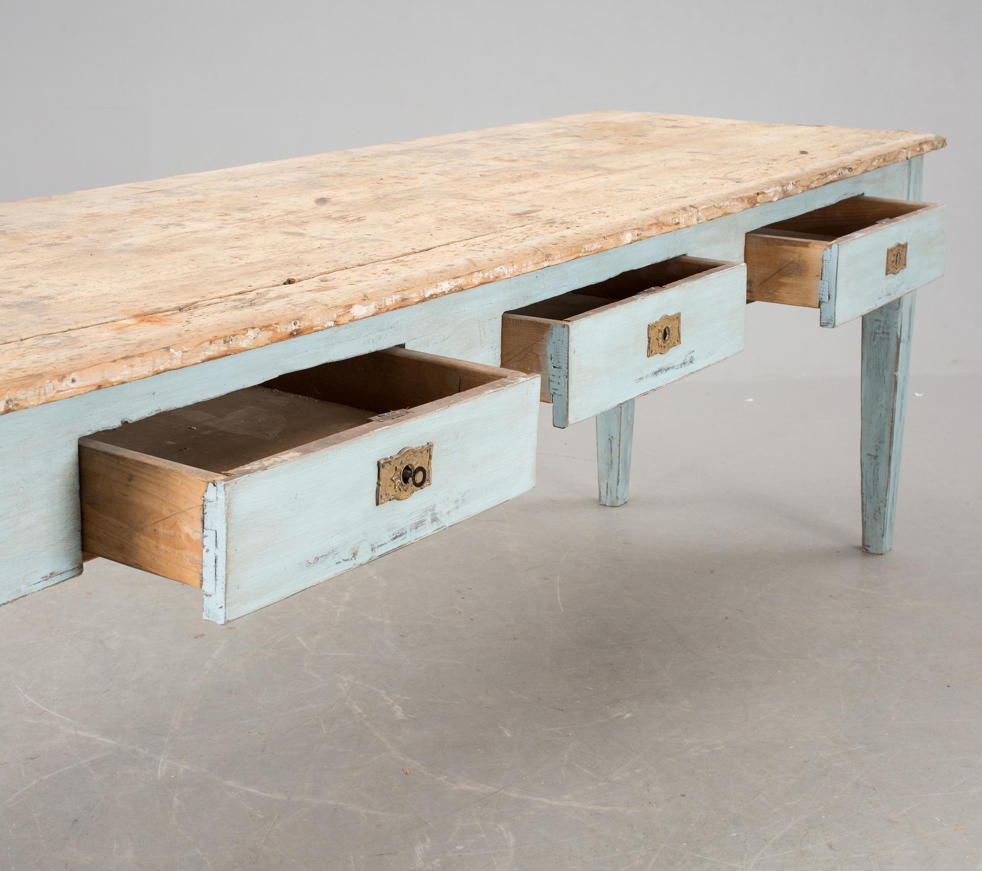 LÅNGBORD, allmoge, 1800-tal.