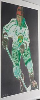 Andy Warhol, "Frölunda Hockey Player".