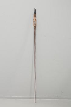 SPEAR WITH OBSIDIAN HEAD.