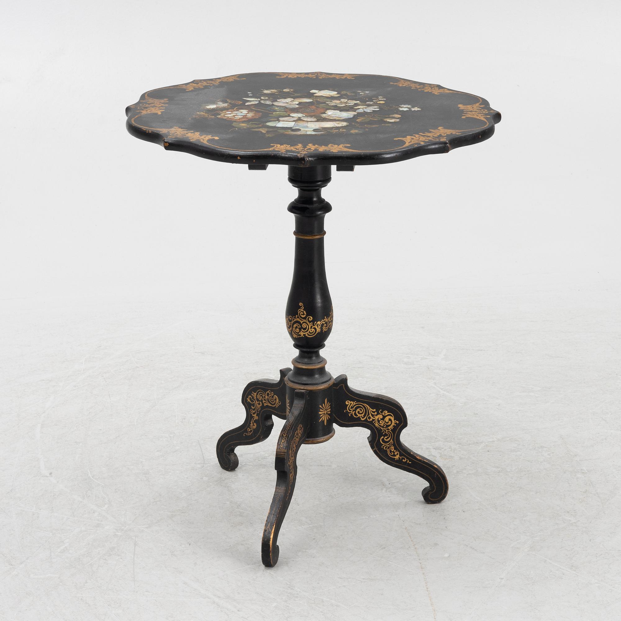 Fällbord, 1800-talets senare del.