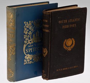 BÖCKER, 2 vol, Ivan T. Aminoff, "St:Petersburg", 1909 och W.H. Rosser, "South Atlantic Directory", 1870.