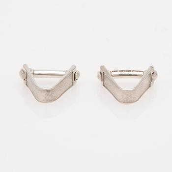 MANSCHETTKNAPPAR, silver, Torbjörn Tillander, Helsingfors 1959.