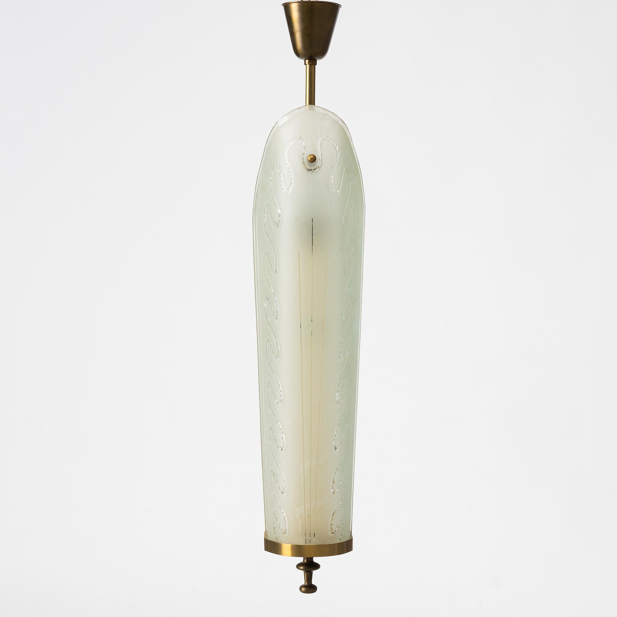 A Swedish Modern ceiling lamp, mid-20th Century.