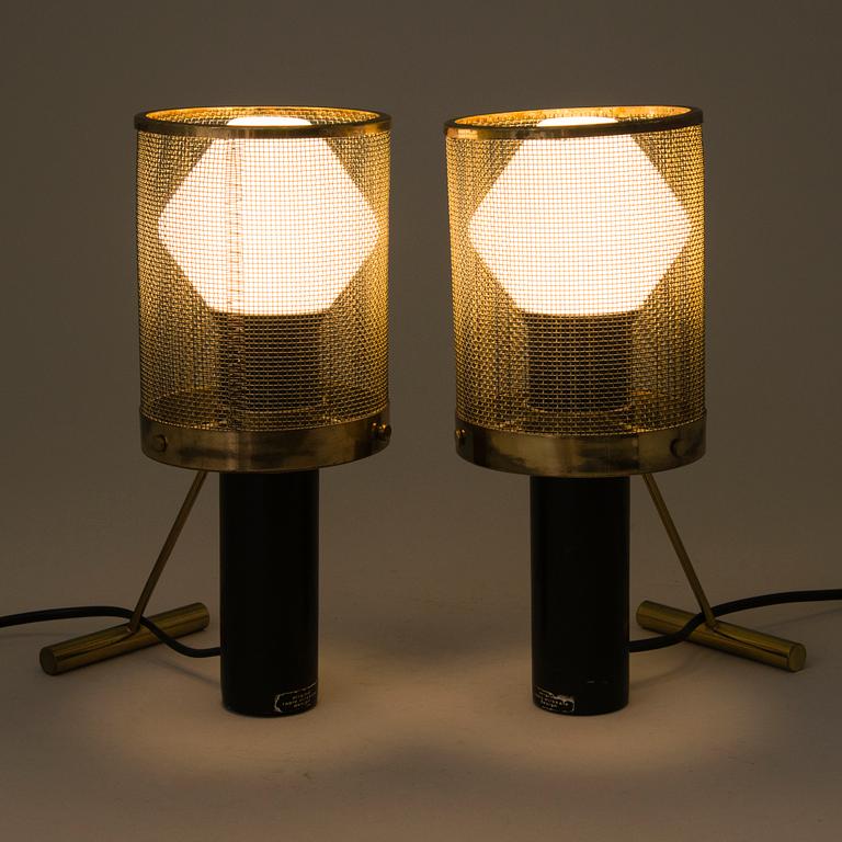 TAPIO WIRKKALA, a pair of 1960's 'K 11-81' table lamps for Idman.