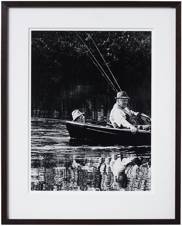 Ragnhild Haarstad, *King Gustav VI Adolf in Storuman, 1965'.