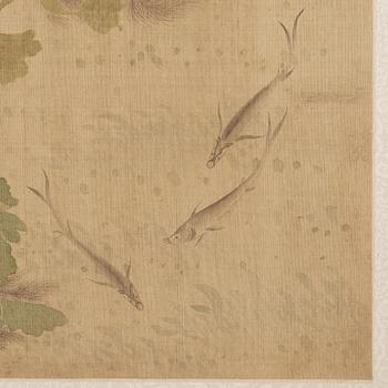 An album with 12 paintings by Qing dynasty artists, circa 1900. Attributed to Zhang Jian, Shou Ping, Yang Jin, after.