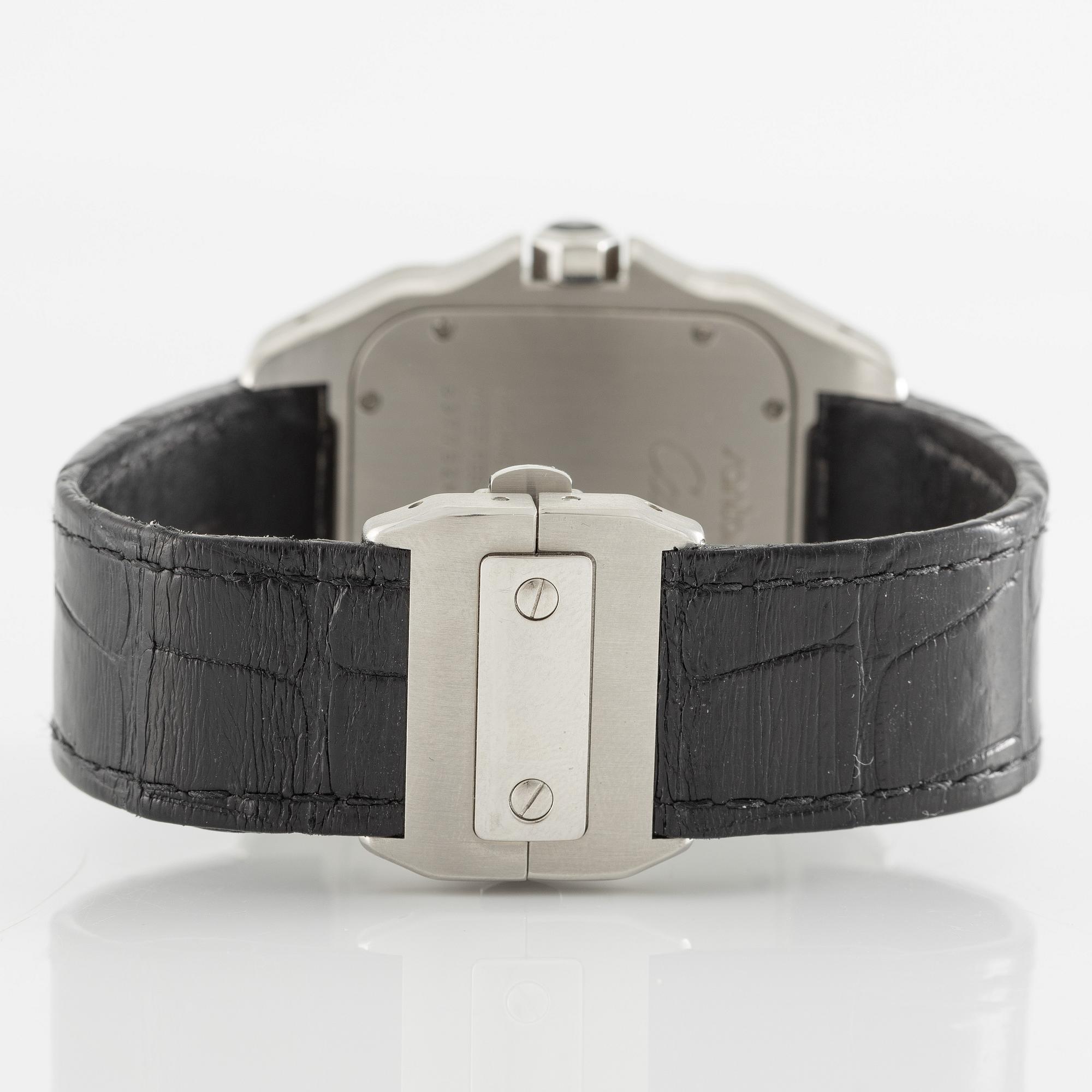 Cartier, Santos 100, wristwatch, 41.3 x 51.1 mm.