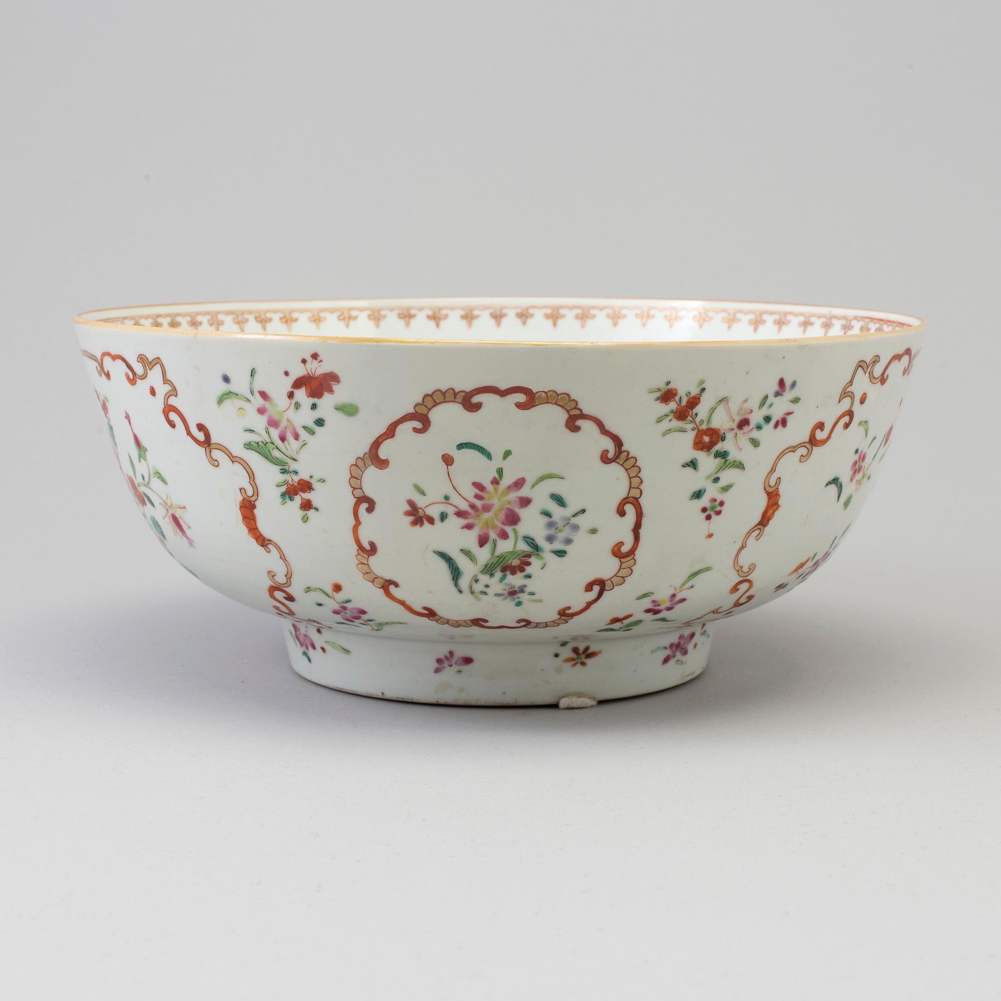 SKÅL, kompaniporslin. Qingdynastin, Qianlong (1736-95).
