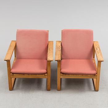 A pair of BØRGE MOGENSEN chairs, Modell 2256", Denmark.