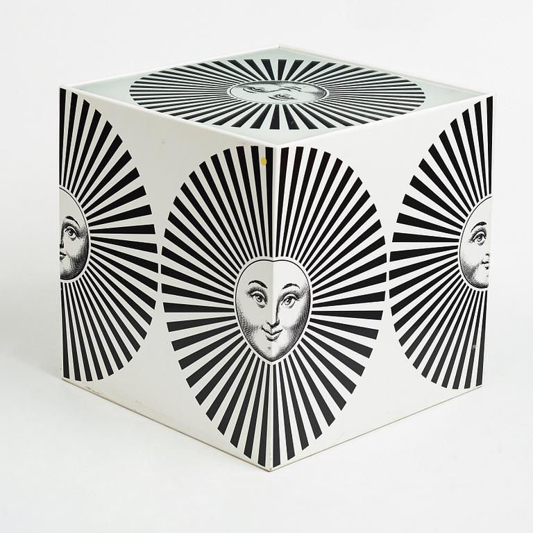 Piero Fornasetti, a "Sole Raggiante" cube table/ cabinet, Milano, Italy 2008.