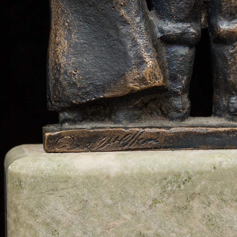 AXEL OLSSON, skulptur i brons, signerad
"Utvandrarna".