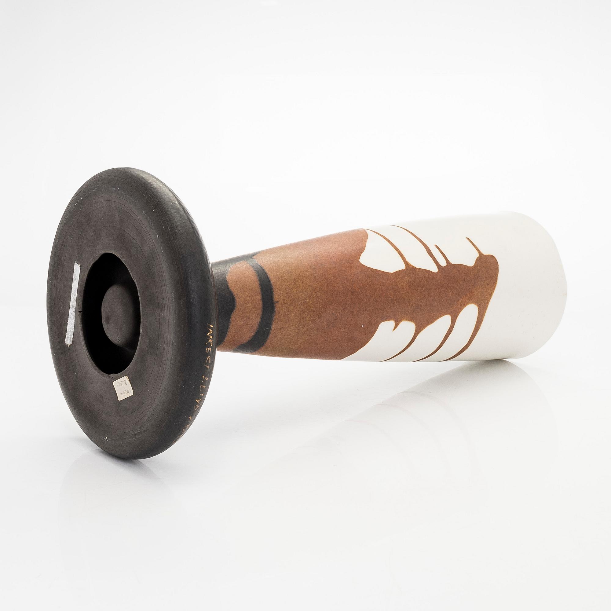 Inkeri Leivo, a ceramic vase "Capella" signed Inkeri Leivo Arabia.