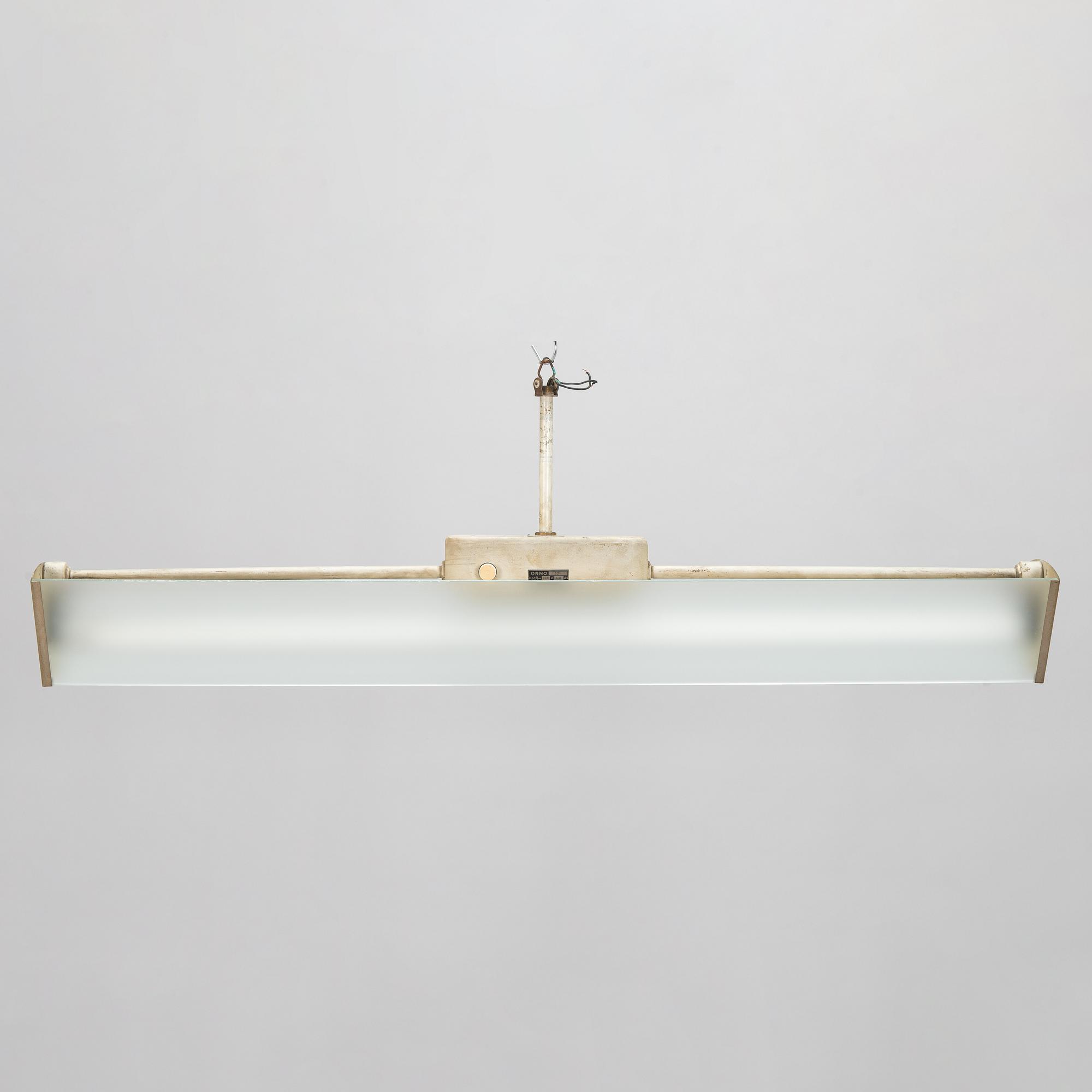 Lisa Johansson-Pape, A 1940s fluorescent light model 521 for Stockmann Orno, Finland.