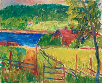 Ivan Ivarson, Red Cottage by the inlet.