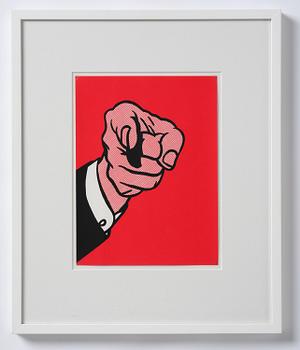 Roy Lichtenstein, "Finger Pointing", ur "New York Collection for Stockholm".