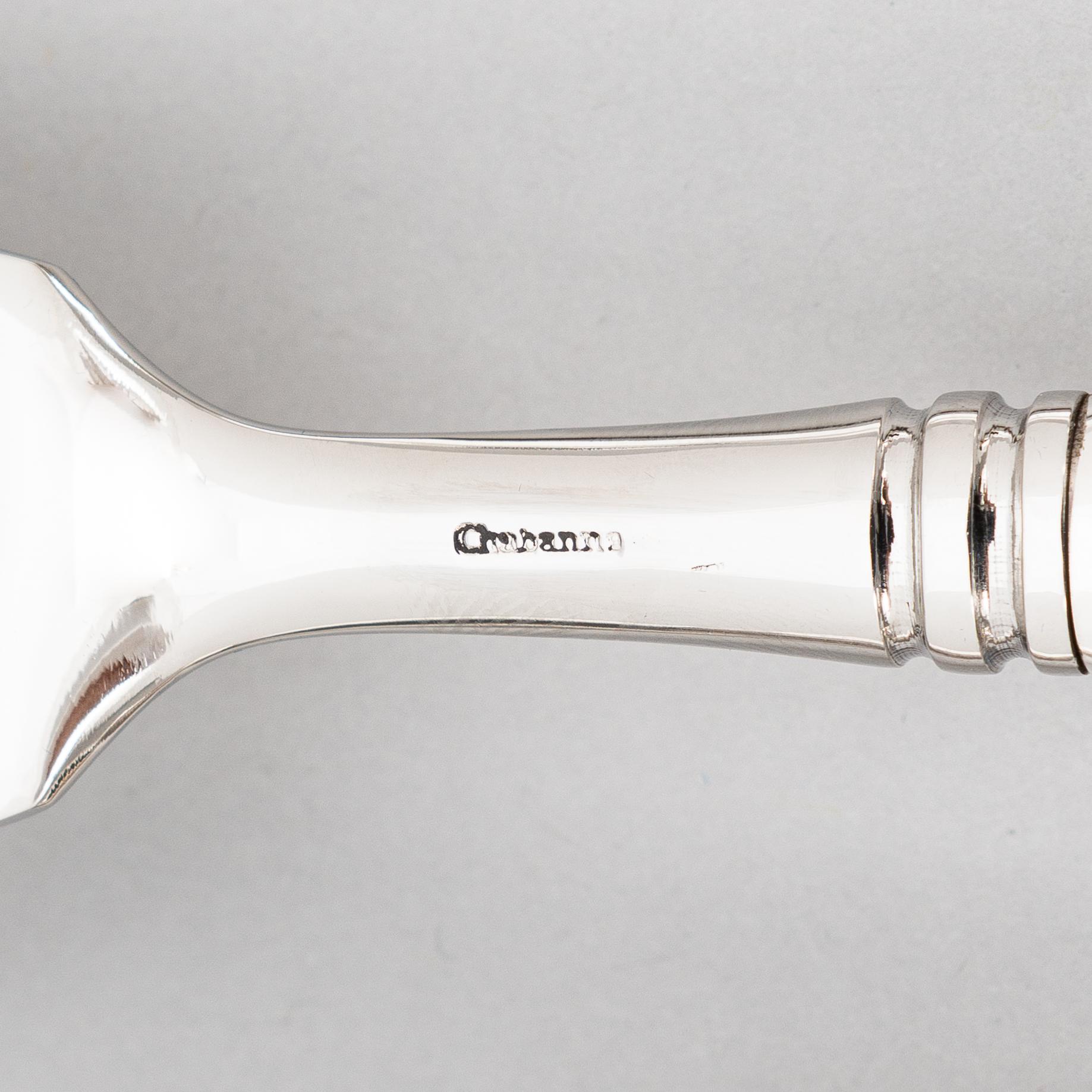 Pekka Piekäinen, Serving cutlery, 7 pcs, silver and stainless steel.