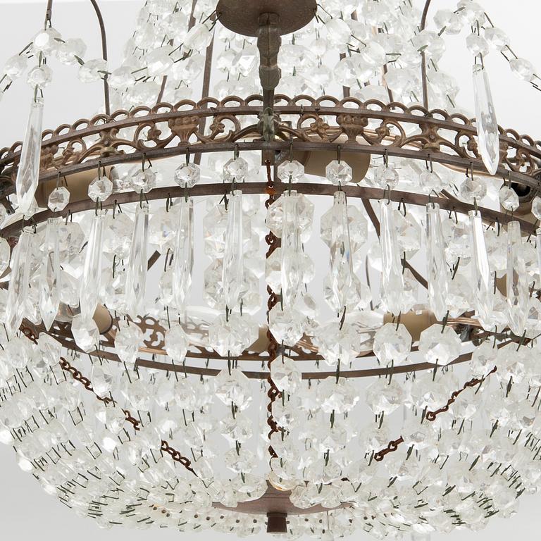 Chandelier, Gustavian style, 20th century.