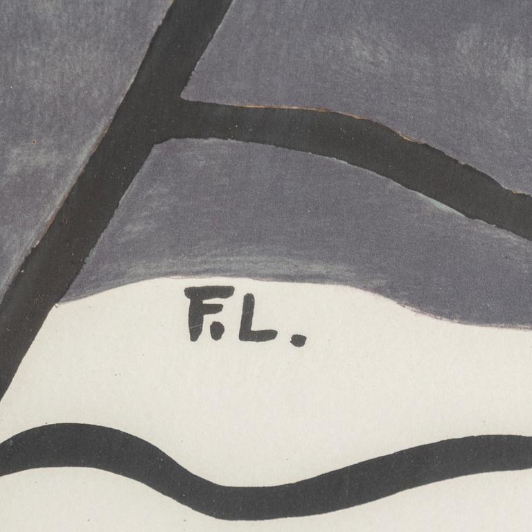FERNAND LÉGER, efter, färglitografi, signerad i trycket. Numrerad 544/600.