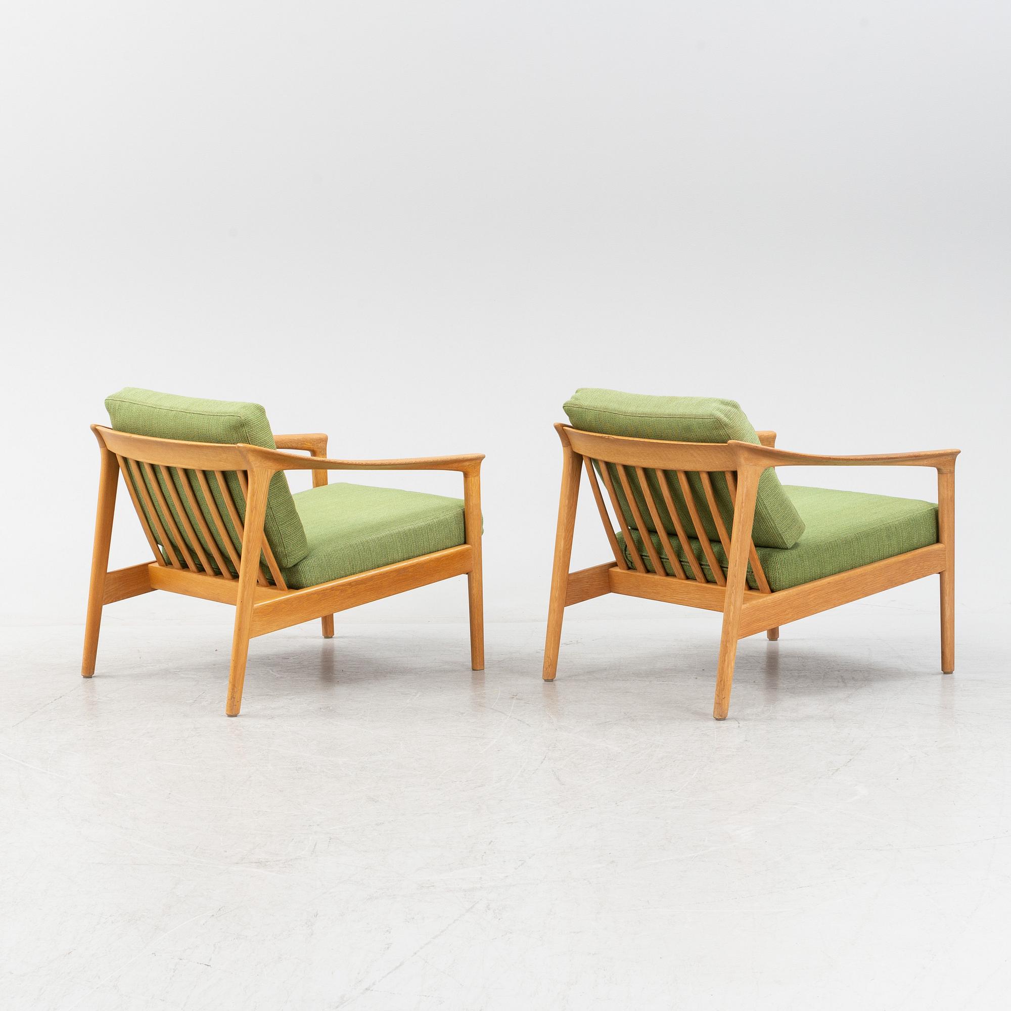 Folke Ohlsson, fåtöljer, ett par, "Monterey", Bodafors, 1962.