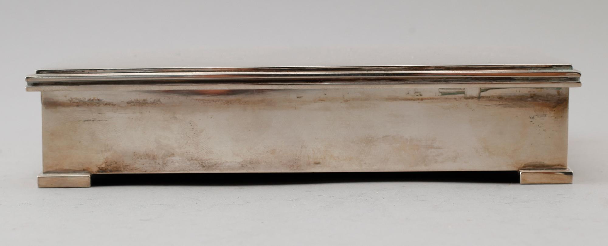 CIGARETTSKRIN, silver, RHE, Stockholm 1959. Total vikt 491 g.
