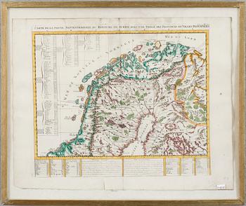 KARTA, över Nordkalotten, 1700-tal.