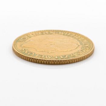 Gold coin, Netherlands, Wilhelmina, 10 Gulden 1932.