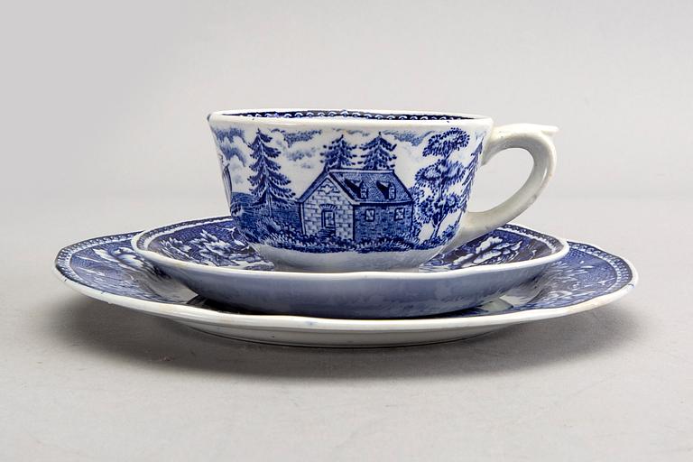 Reinhard Richter, servis, 58  delar, "Masema", Arabia flintgods Finland 1941-64.