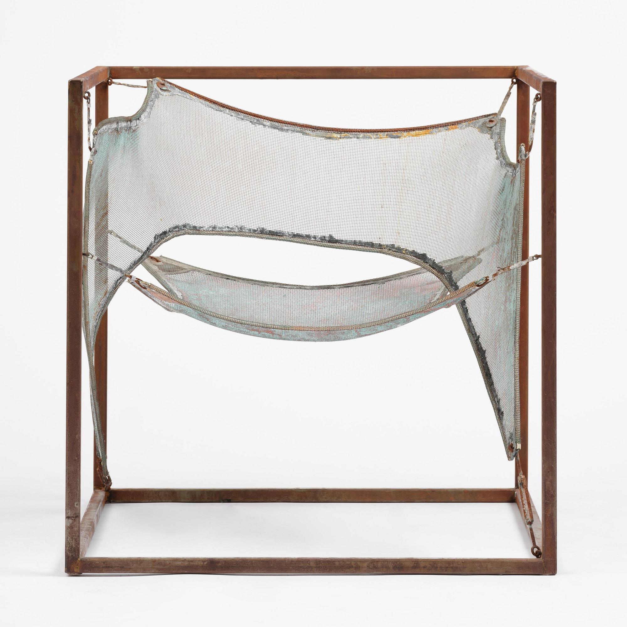 Sigurdur Gustafsson, a "Wind" easy chair/sculpture, ed. HC 4/5, Källemo, Värnamo, post 2003.