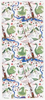 Josef Frank, a 'Gröna Fåglar' roller blind, Svenskt Tenn.