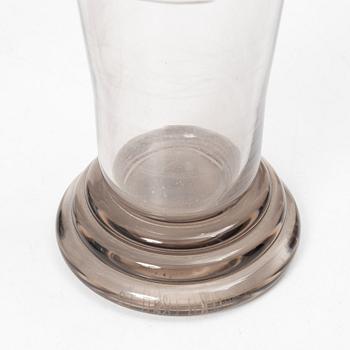Edward Hald, vases, 3 pcs, Orrefors, 1929-30.