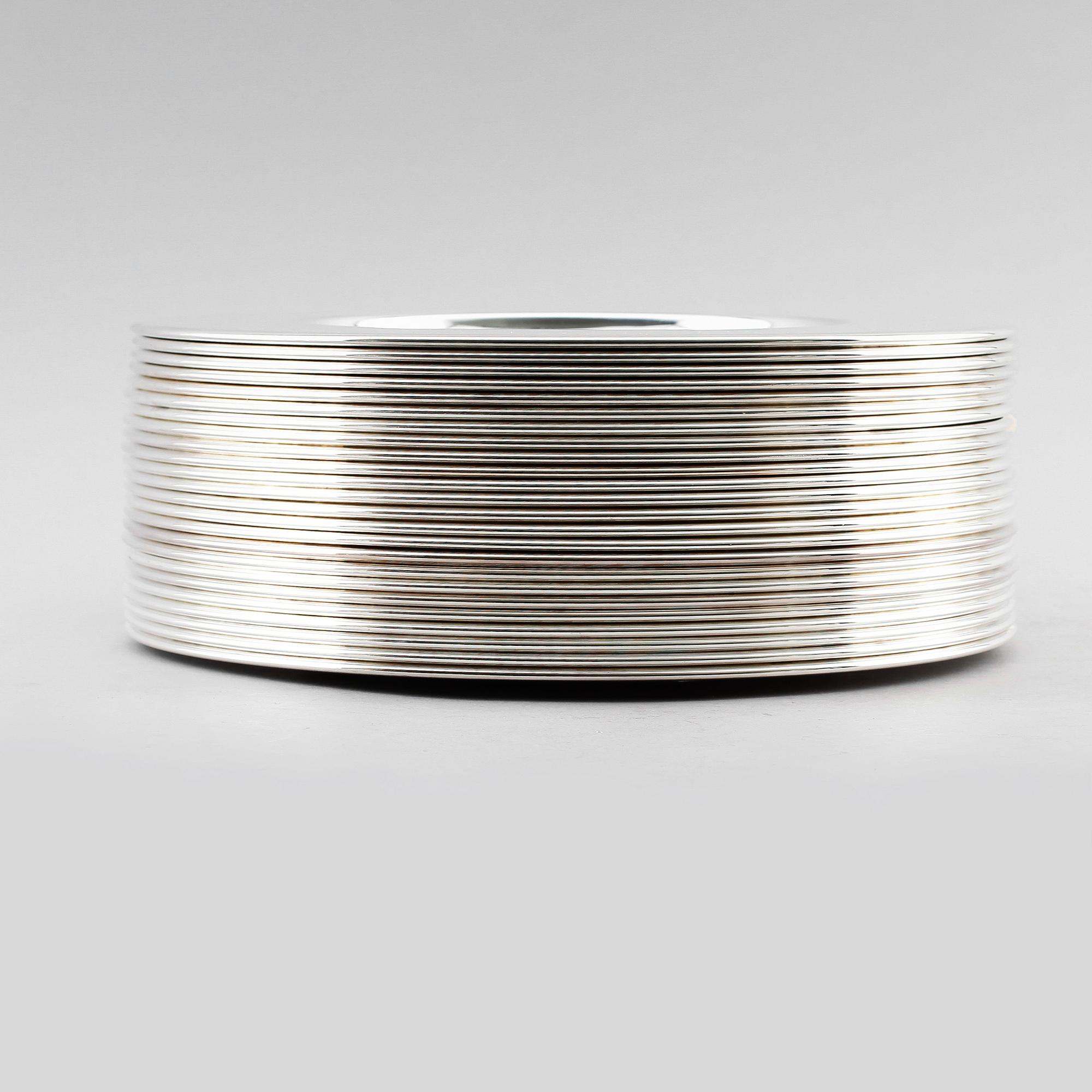 KUVERTTALLRIKAR, 24 st, försilvrad metall, 1900-talets andra hälft.