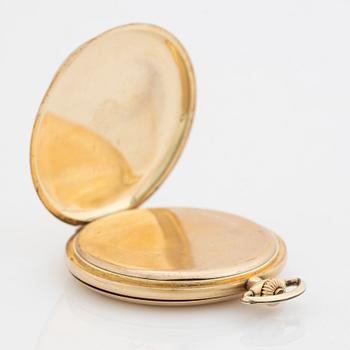 Omega, dress pocket watch, hunter, 48 mm.