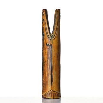 Wilhelm Kåge, a Farsta stoneware vase/sculpture in the form of a 'dragonfish', Gustavsberg Studio 1955.